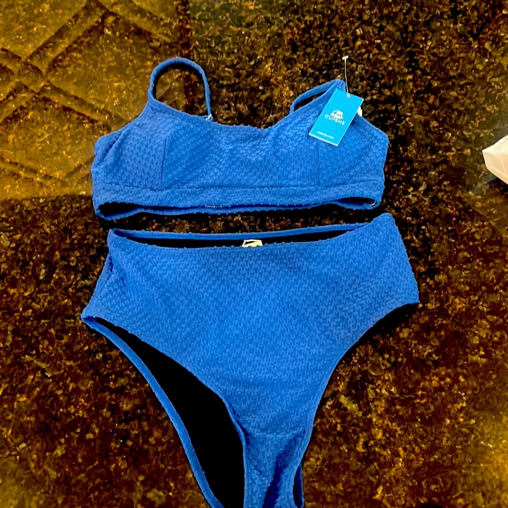 Gorgeous blue textured Bikini